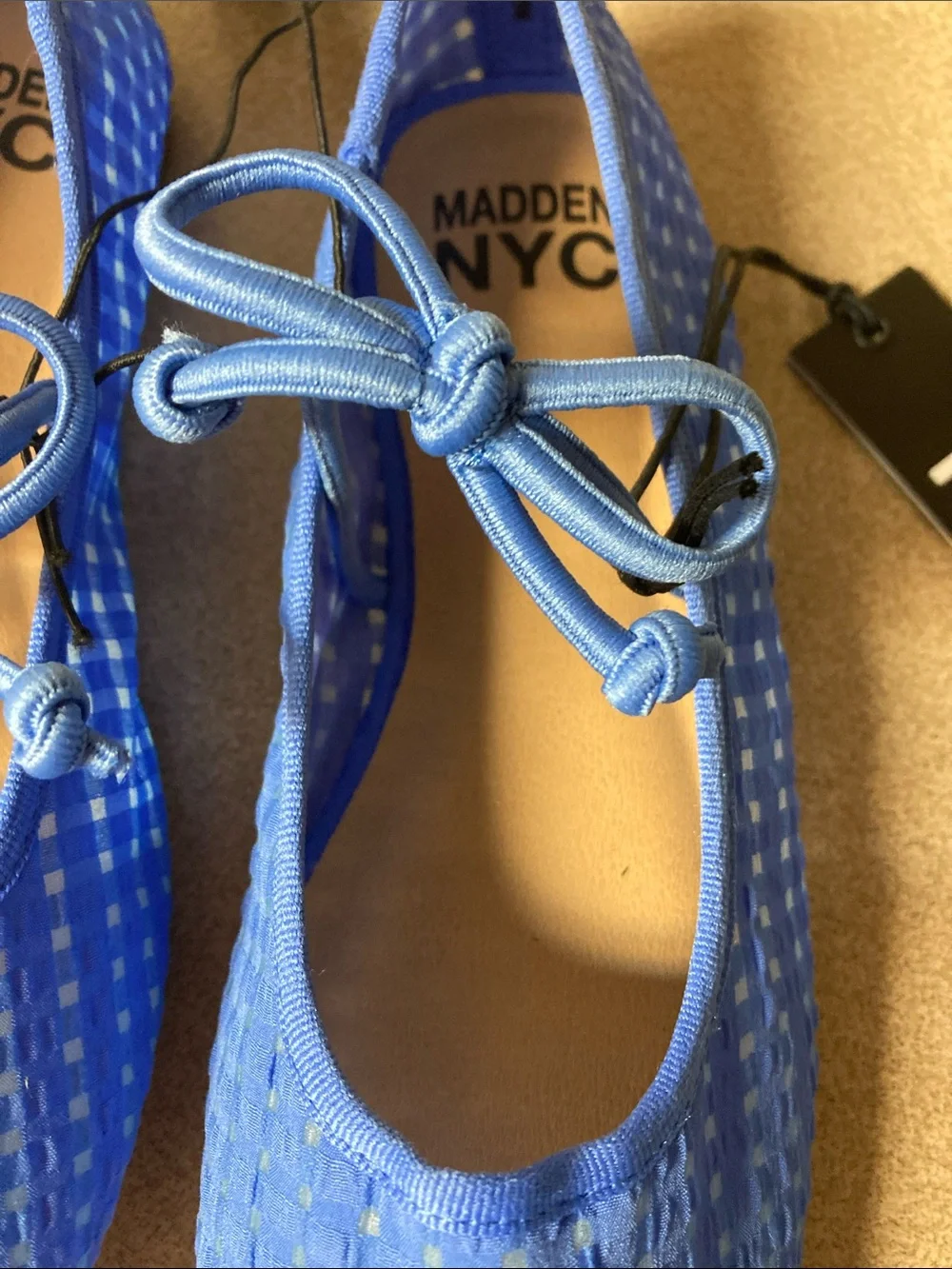 Madden NYC Girls' Royal Blue Bow Ballet Flats